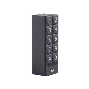 Yale Smart-Tastenfeld Linus, schwarz, zur Ergänzung von Smart Locks für mehr Sicherheit im Smart Home.