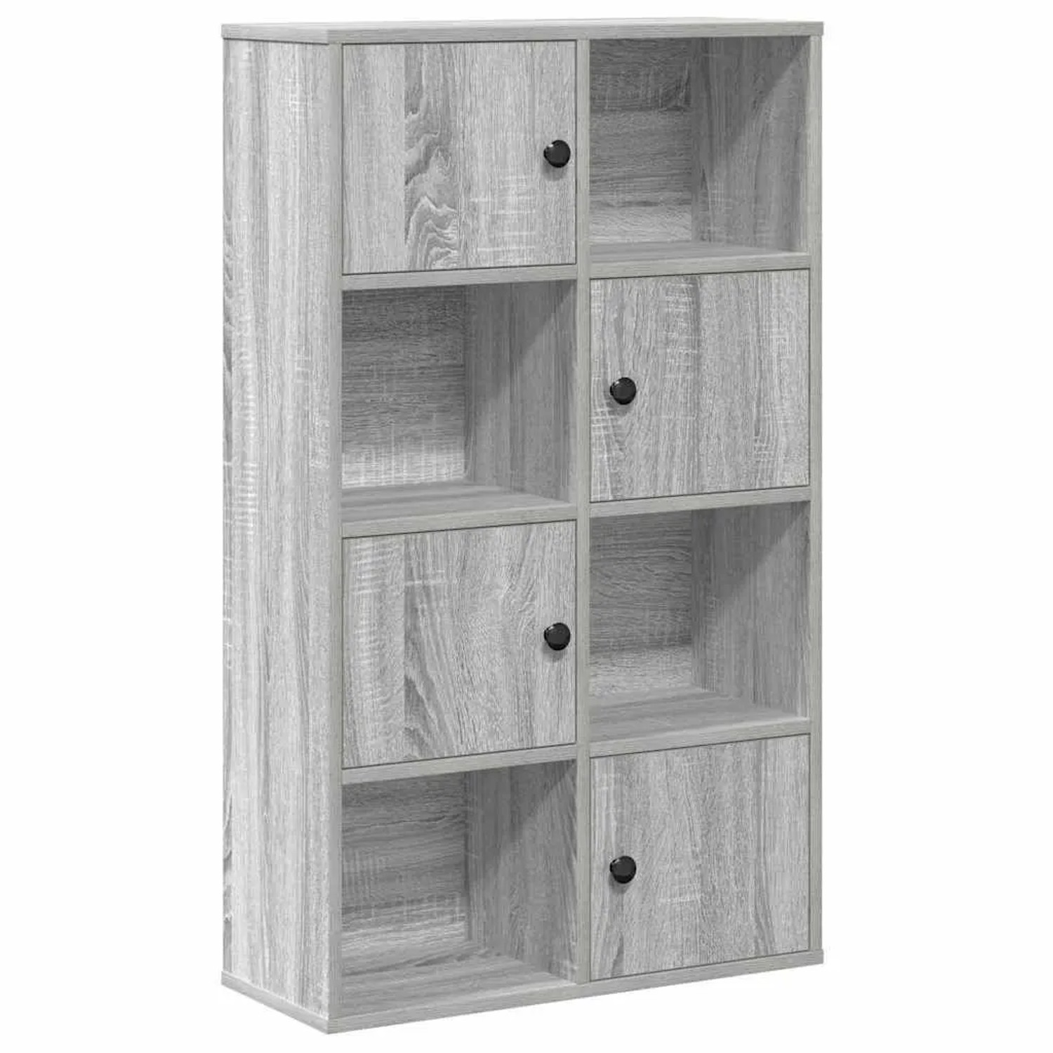 vidaXL Bücherregal Grau Sonoma 60x24x101,5 cm Holzwerkstoff 860396 günstig online kaufen