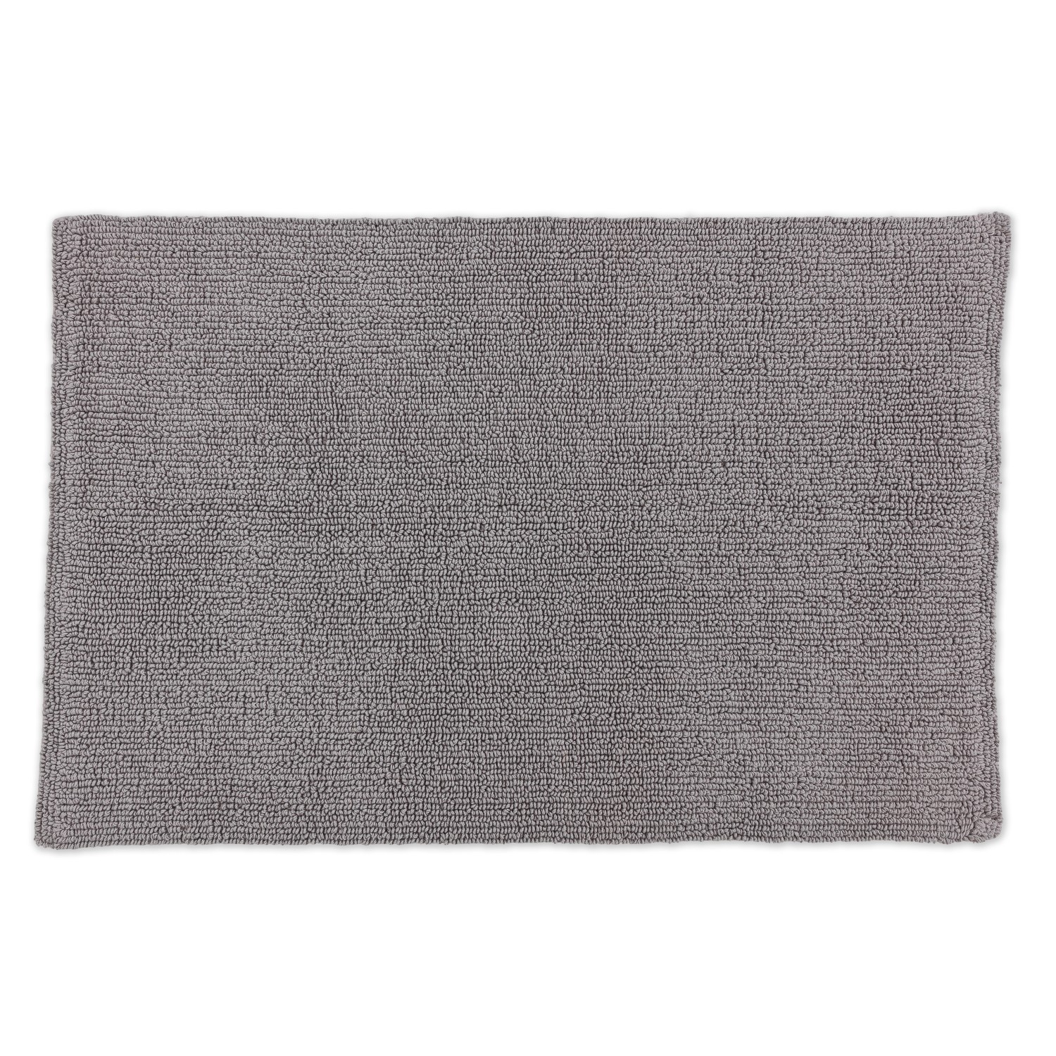 Schöner Wohnen Badteppich Bahamas, 60x90 cm, hellgrau, uni. Weicher Badvorleger für das Badezimmer.