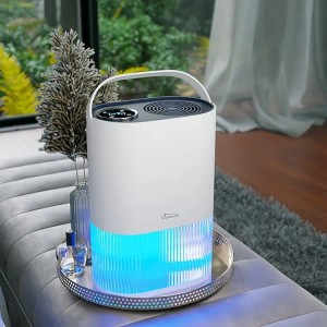 TroniTechnik Luftentfeuchter EF01 mit LED, 2L Tank und leisem Schlafmodus für Räume bis 20m².