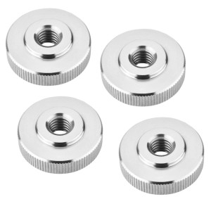 SOTECH 4er Set Rändelmutter M10 Edelstahl V2A SS304 Flache Form DIN 467 Griffmutter