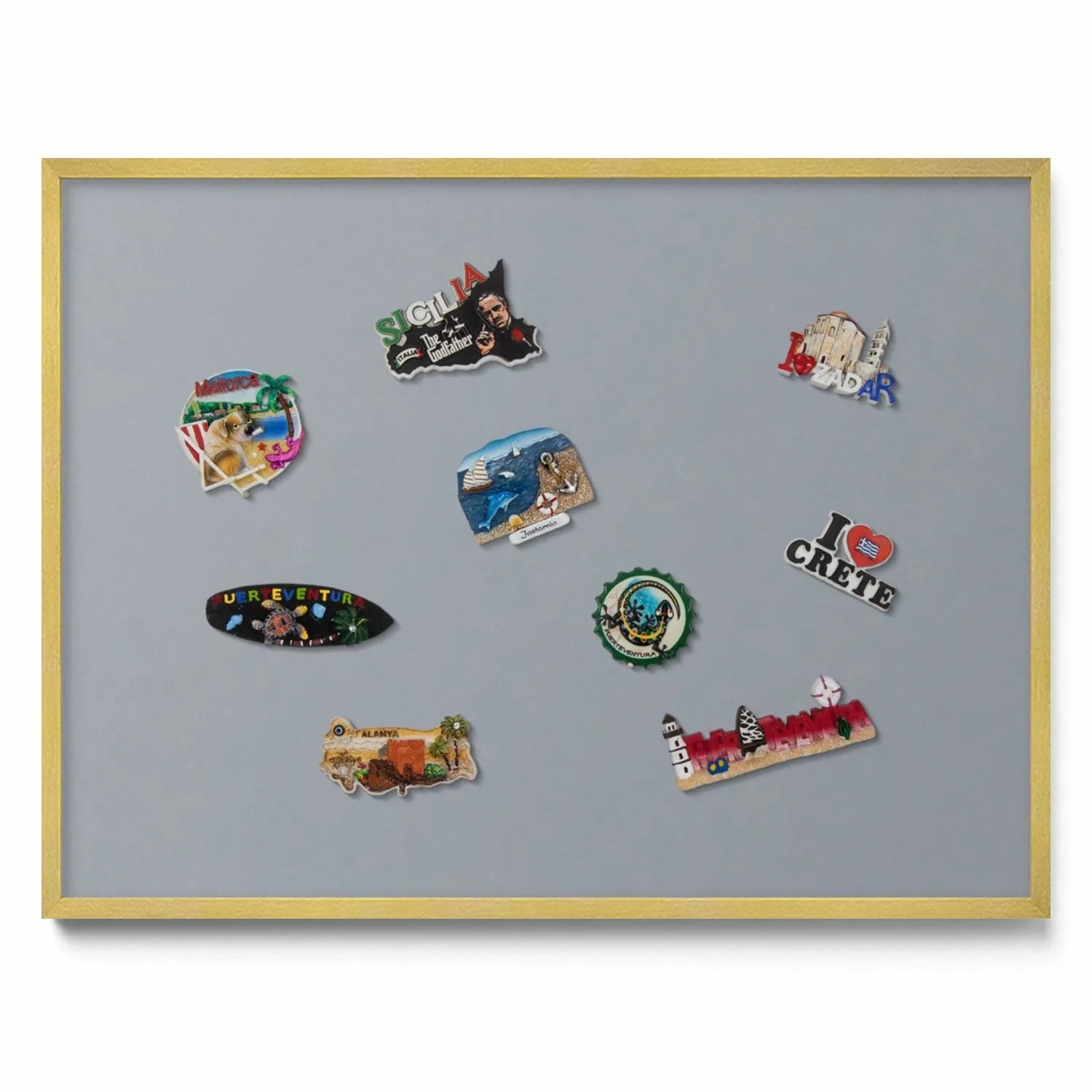 Tulup Magnettafel Bedruckte Magnettafel für die Wand Farbe Grau 80x60 cm Ma günstig online kaufen