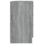 vidaXL Waschbeckenschrank, Grau Sonoma, 63x30x54 cm, Holzwerkstoff, mit Schubladen und Fach.