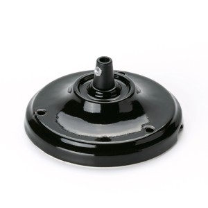 Schwarzer Orion Lightstyle Baldachin aus Keramik (Ø 105 mm) für Lampen & Leuchten.