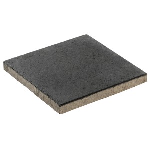 Diephaus Gehwegplatte, anthrazit, 30x30 cm. Quadratische Terrassenplatte aus Beton mit gefasten Kanten.
