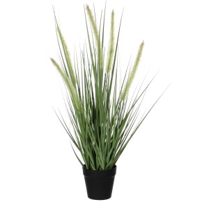 Mica Decorations Kunstpflanze Gras Dogtail im Topf, 53cm hoch. Dekorative Grünpflanze für Innen.