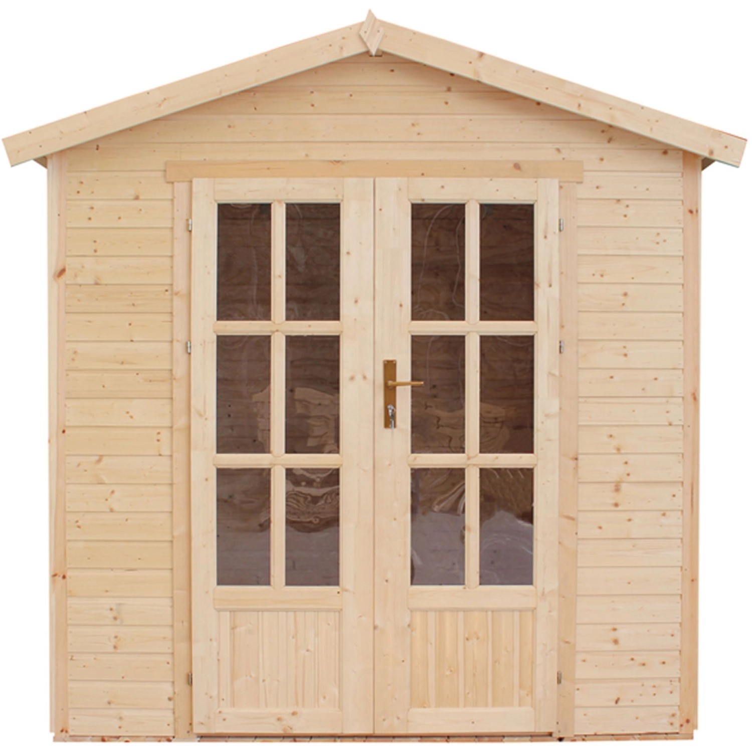 Timbela Gartenhaus Holz M351FB+H351FBGREY 4,08 m² Dachziegel Grau mit Boden günstig online kaufen