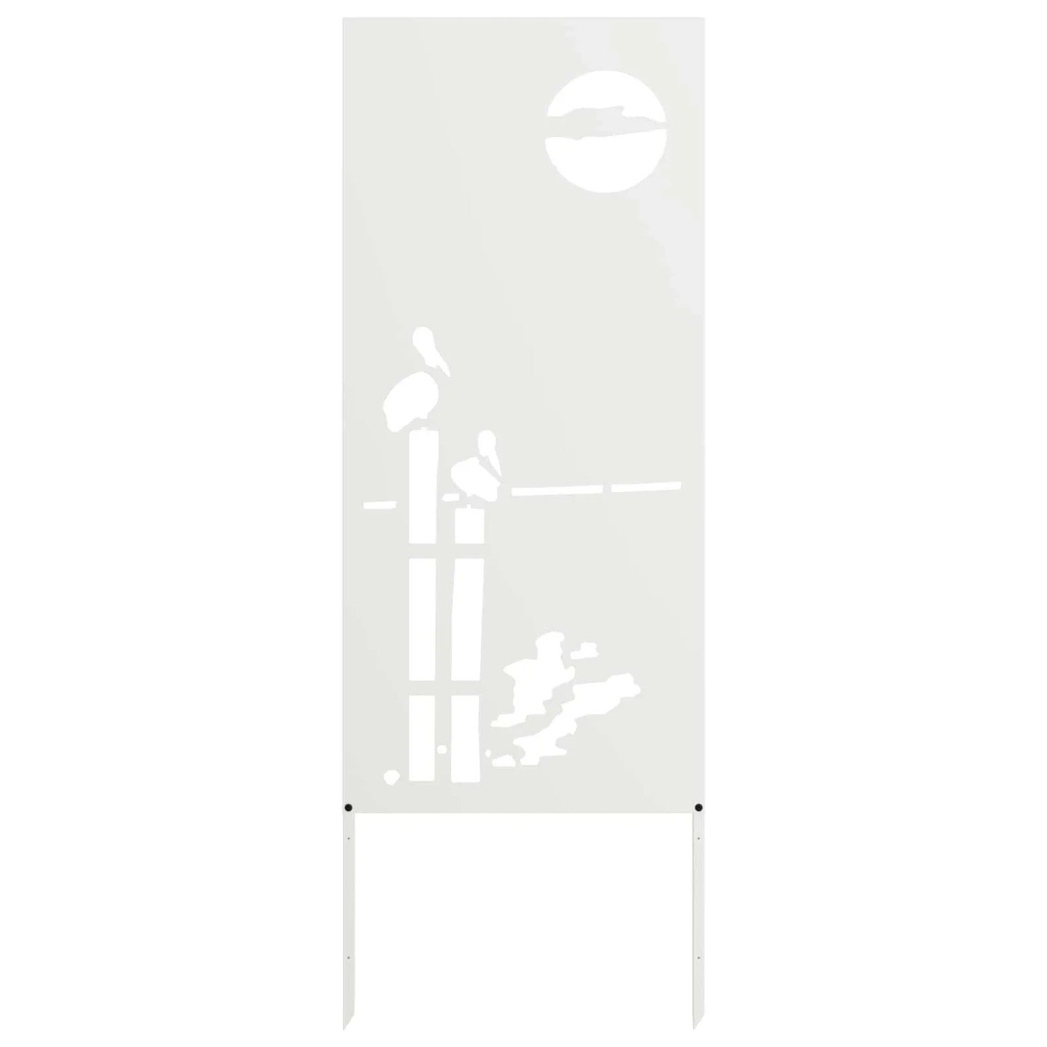 vidaXL Garten Sichtschutz-Leinwand Weiß 50 x 140 cm 876316