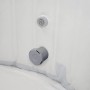 Detailaufnahme: Aufblasbarer MCW Whirlpool N97, grau-weiß, mit Anschlüssen. Für 4 Personen.