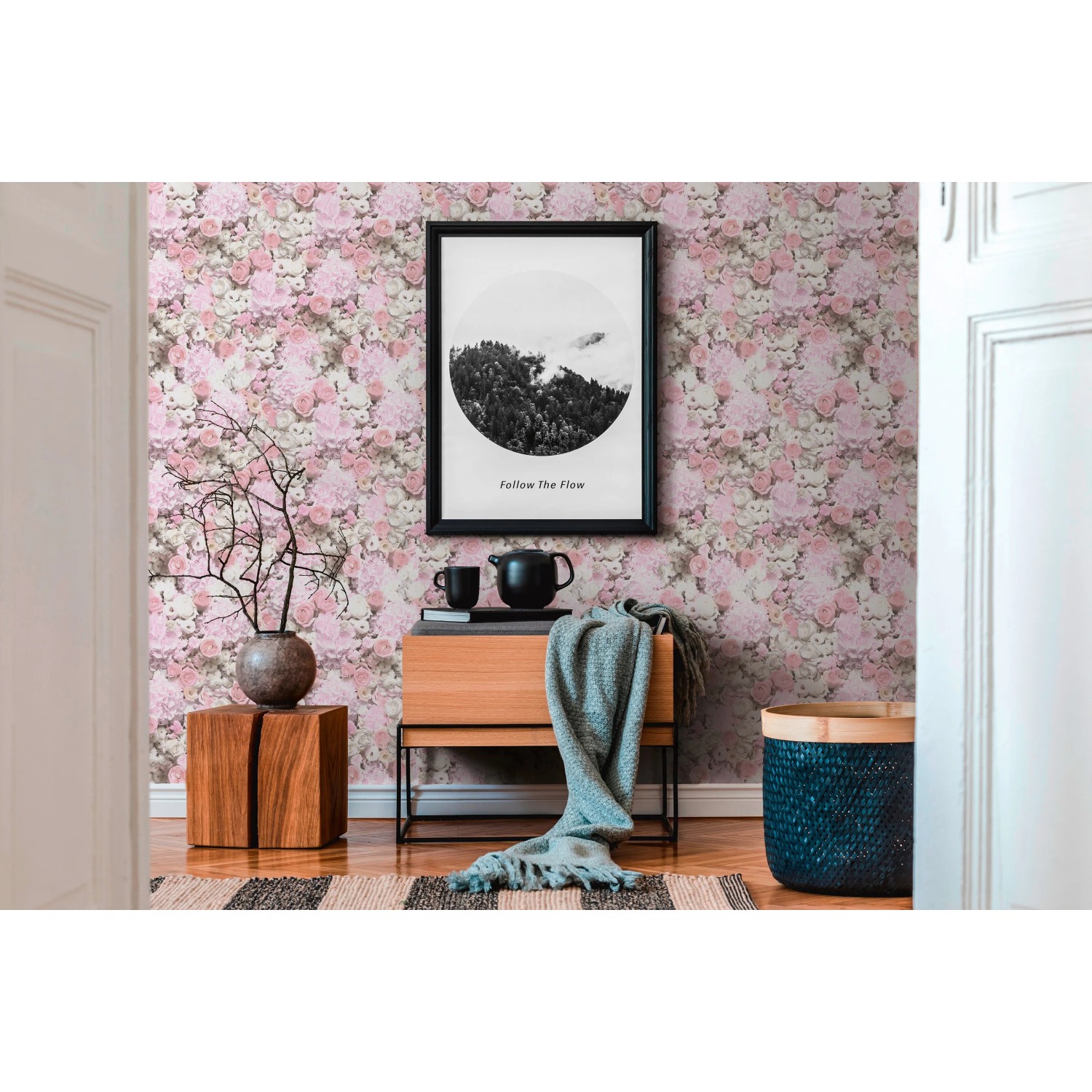 STUCTUUR BEHANG | Basic Uni - off-white - A.S. Création Trendwall 2