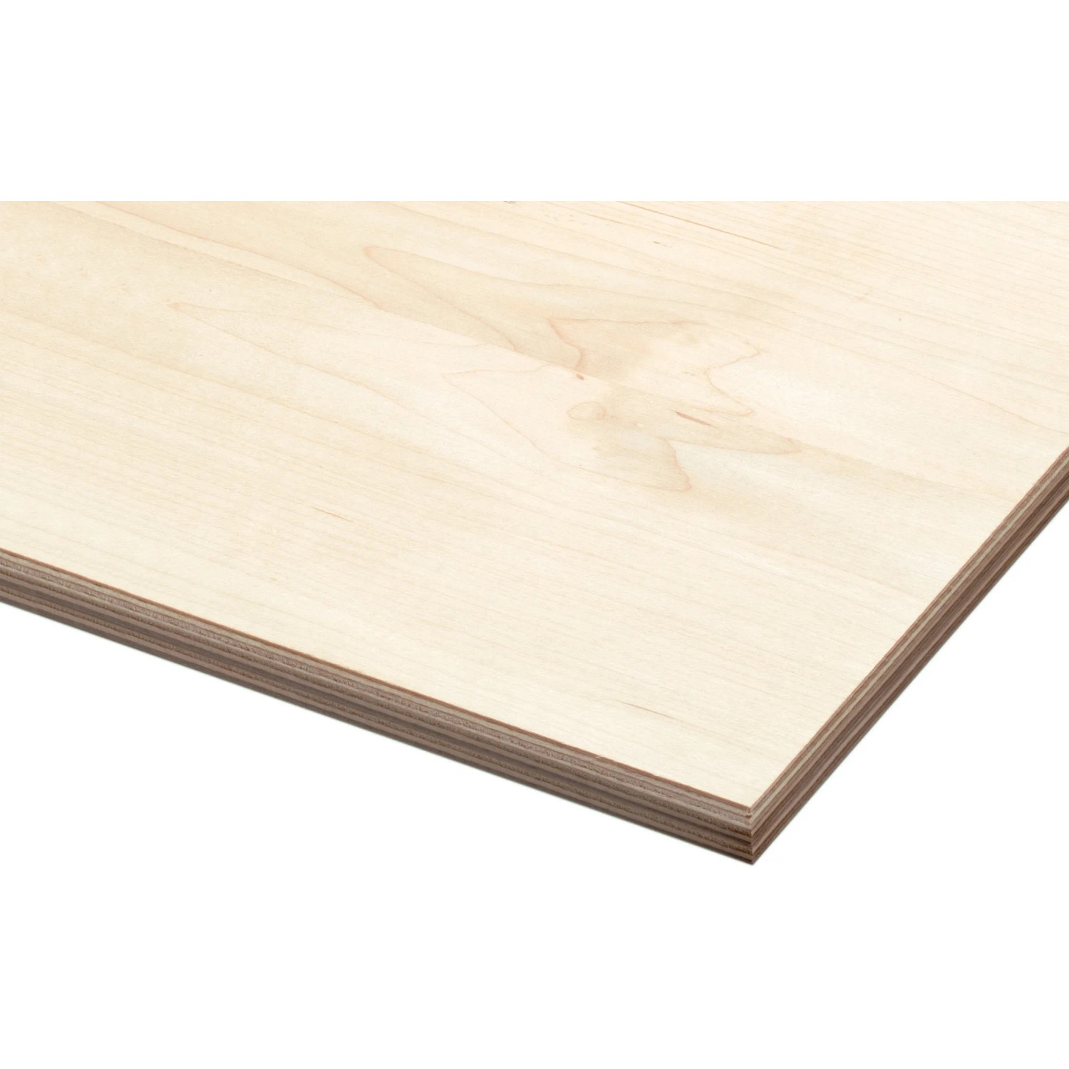 Multiplexplatte Birke, 300x150x2,1 cm, braun, für Regalböden und Möbelbau.