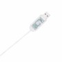 Detailaufnahme des USB-Anschlusses mit Steuerung für die LED-Rentiere Weihnachtsdekoration.