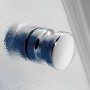 Detailaufnahme: Breuer Elana 6 Drehtür, Griff in Silber Matt, Klarglas Duschtür.