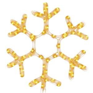 vidaXL LED-Silhouette Schneeflocke 72 LEDs Warmweiß 38x37 cm 343294