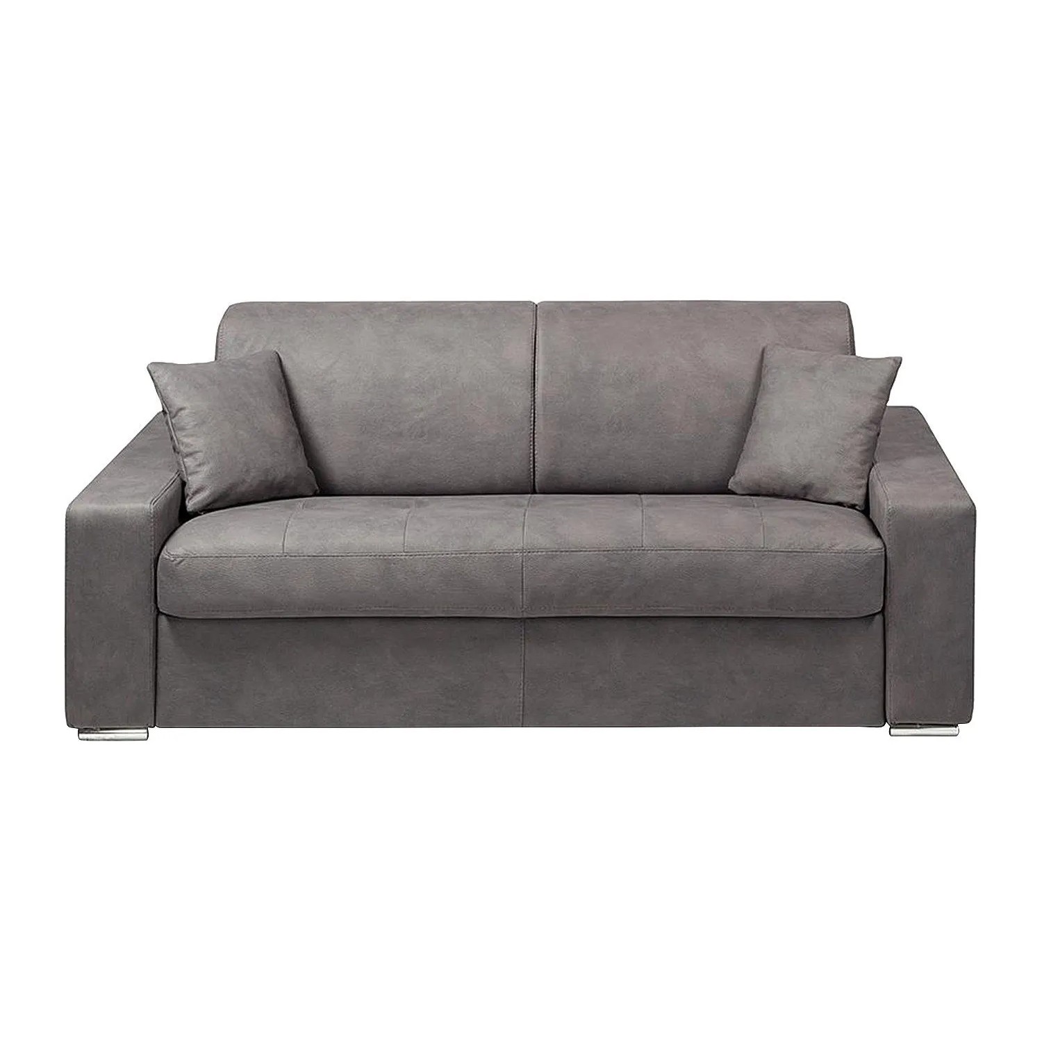 Vente-unique Schlafsofa Emir Grau 184 cm