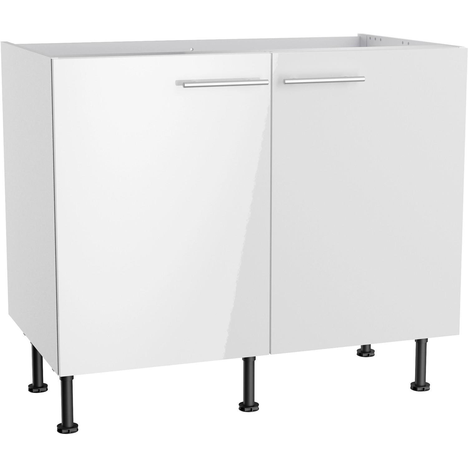 Optifit Spülenunterschrank Rurik986 100 cm x 87 cm x 58,4 cm Weiß günstig online kaufen