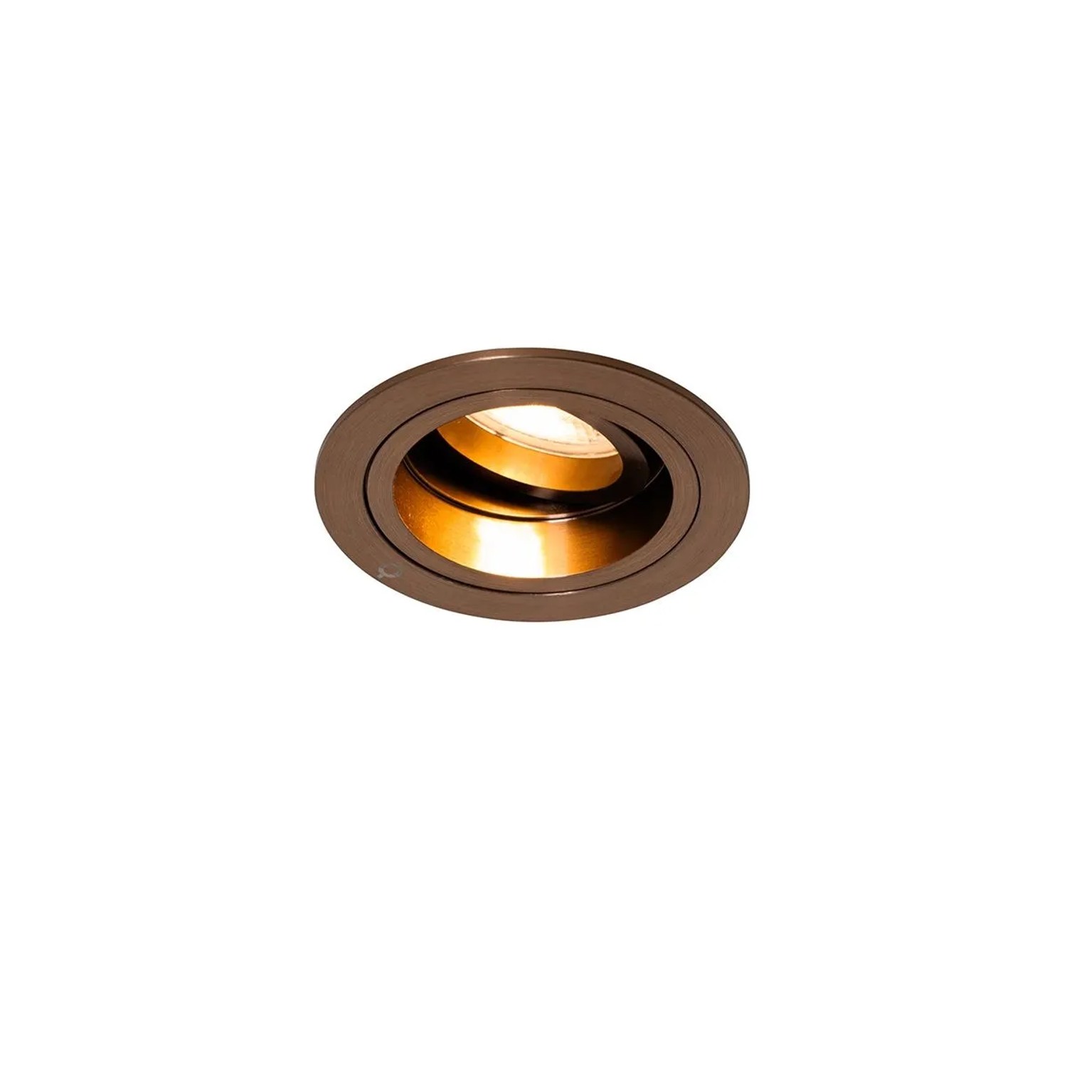 QAZQA Einbaustrahler DunkelBronze Rund Dreh  und Kippbar Chuck