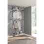 vidaXL Teleskop-Garderobe mit Stangen und Regal Aluminium 321114_4