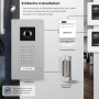 Balter Video Türsprechanlage Komplettset mit Türstation, Monitor, Trafo und elektrischem Türöffner.