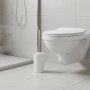 Relaxdays WC-Bürste Kunststoff Edelstahl Weiß Silber 5er Set Abnehmbar 35 cm x ø 8 cm_3