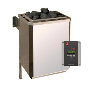 Weka Ofenset 3 mit digitaler Steuerung und Saunasteinen, 7,5 kW Saunaofen Klassik.