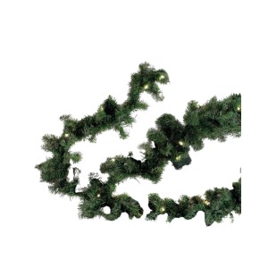 Lex Weihnachtsgirlande, 2,7m, mit 35 warmweißen LEDs, batteriebetrieben, für Innen & Außen.
