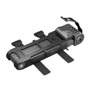 BASI Faltschloss ZR 319 mit Zahlencode und Halterung, geeignet für Fahrräder und E-Bikes.