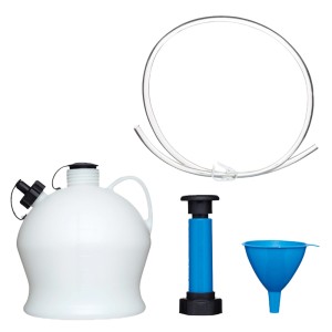 Briggs & Stratton Ölabsauger-Set mit Behälter, Schlauch, Pumpe und Filter für Rasenmäher.