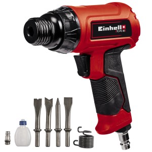 Einhell Druckluft-Meisselhammer TC-PC 45 Set mit Meißeln und Zubehör.
