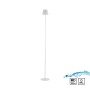 Weiße LED Akku Stehleuchte Euria, 125cm, für Innen und Außen. Dekoleuchte mit Touchdimmer.