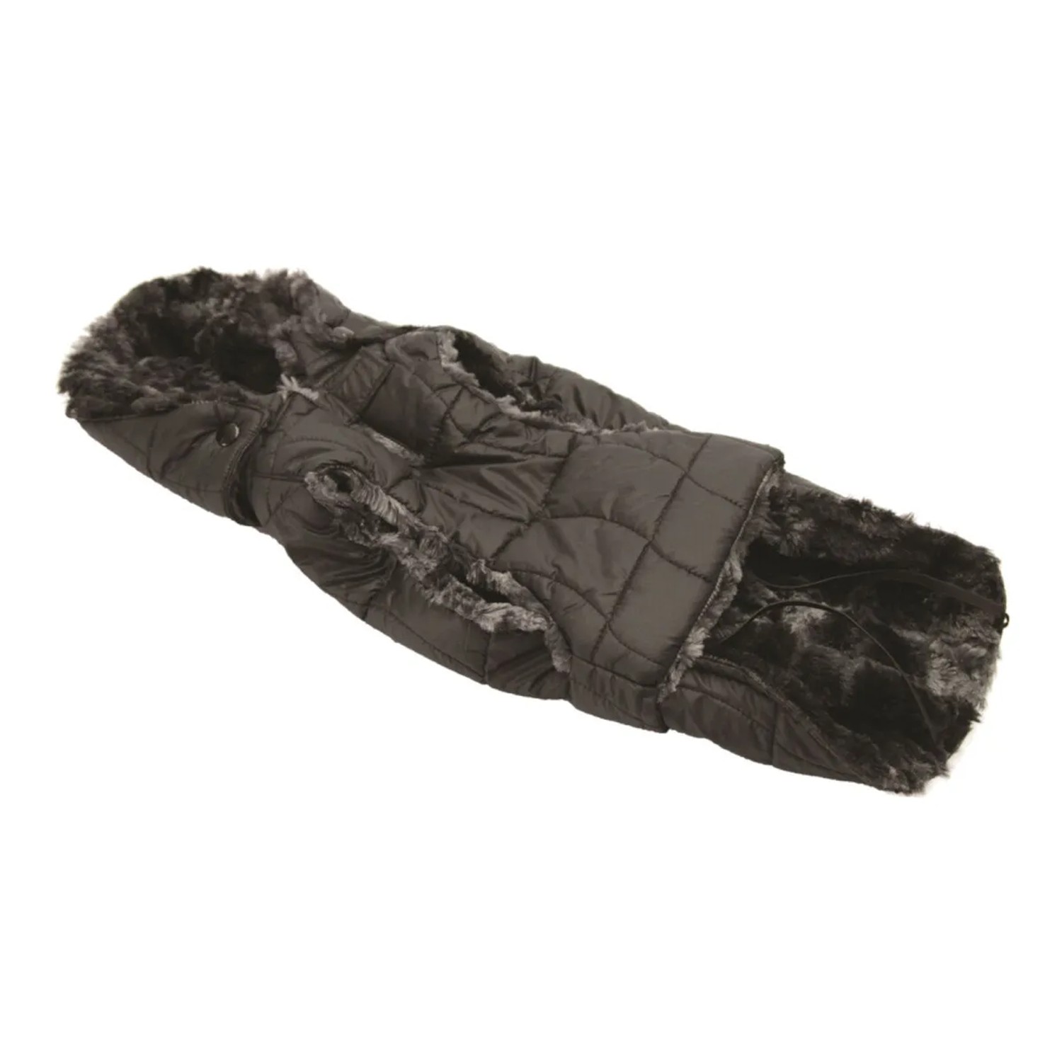 Fashion Dog Steppmantel für Hunde Schwarz 47 cm