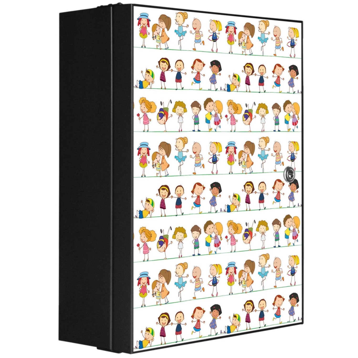 Banjado XXL Medizinschrank Abschliessbar 35x46x15cm Arzneischrank Anthrazit günstig online kaufen