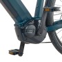 Detailaufnahme: Perlnachtblaues Prophete Trekking E-Bike Entdecker 3.0 mit AEG Mittelmotor.