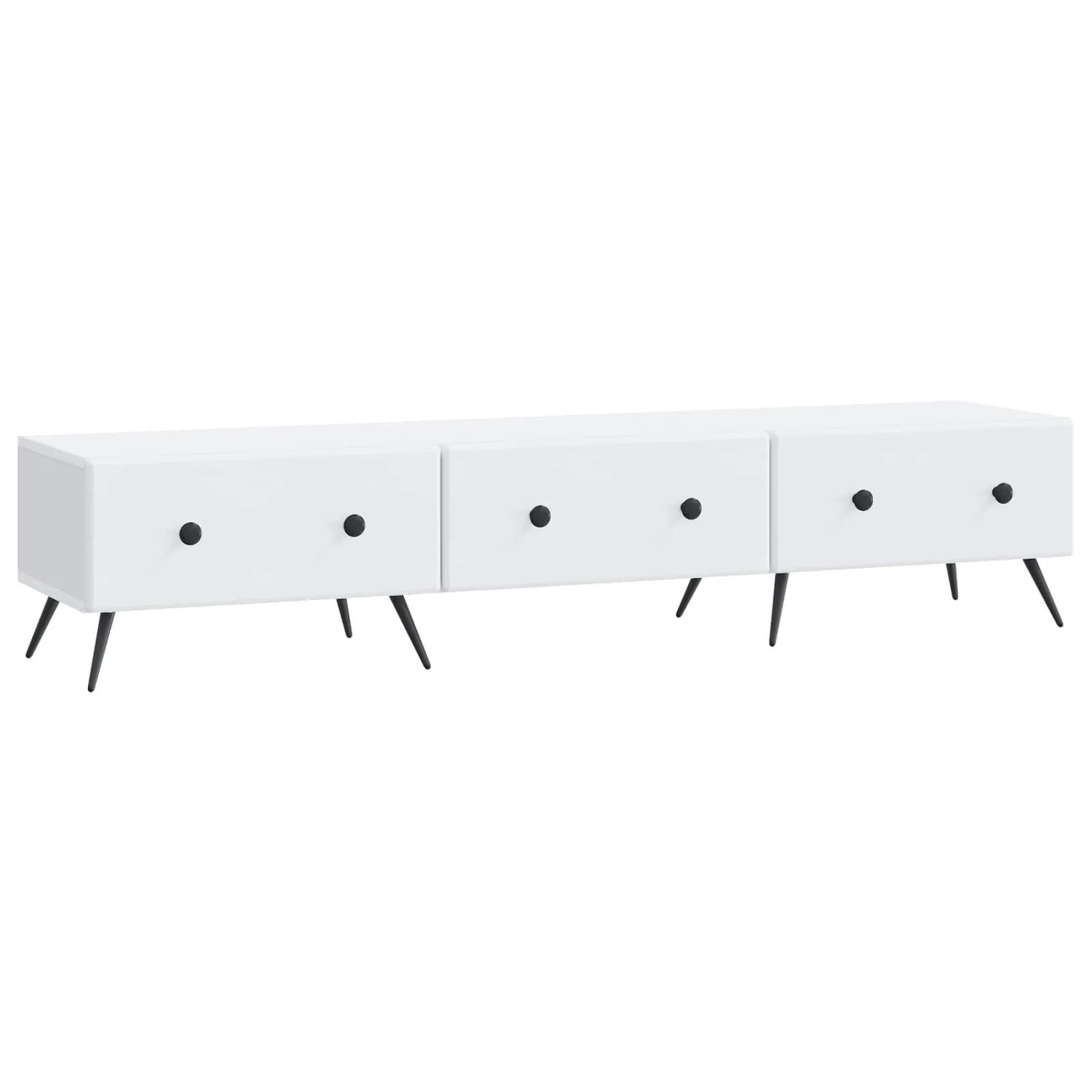 vidaXL TV-Schränk mit Schubladen Weiß 147 x 34,5 x 30 cm Holzwerkstoff 895625
