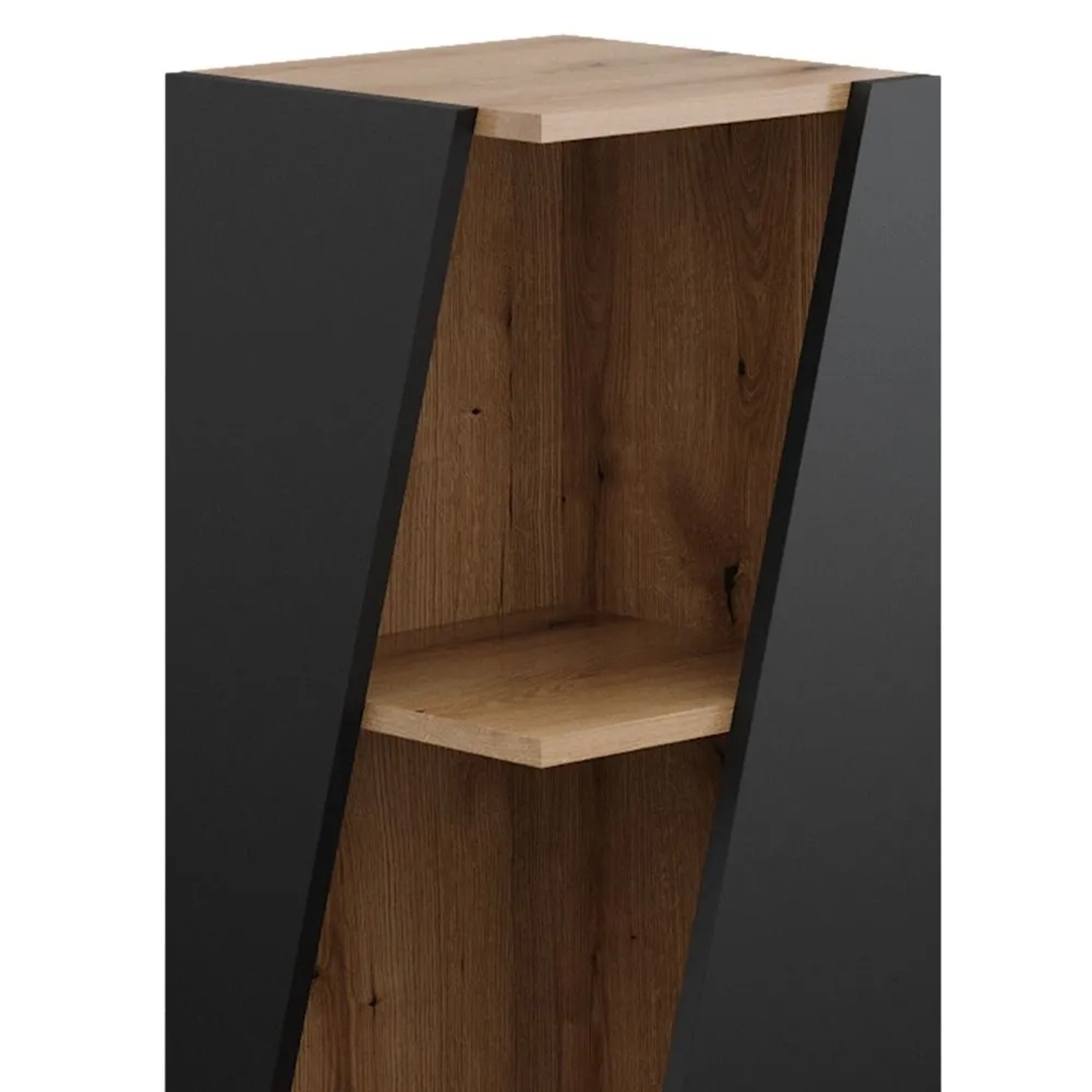 Vicco Midischrank Benno Anthrazit 32 x 71 mit Offenen Ablagen_6