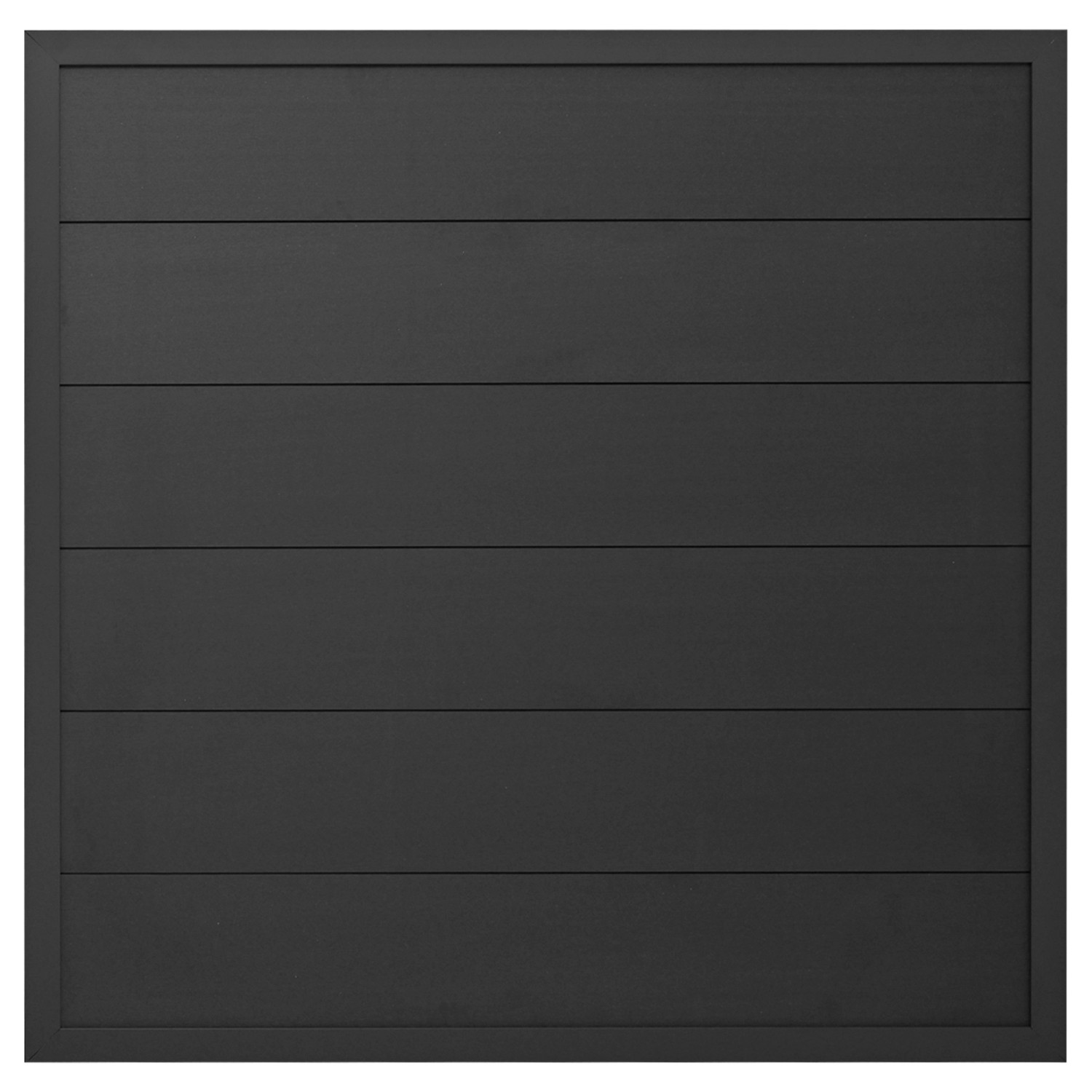 GartenLand WPC Zaun Set Classico ca. 180 x 180 cm Sichtschutz Anthrazit mit günstig online kaufen
