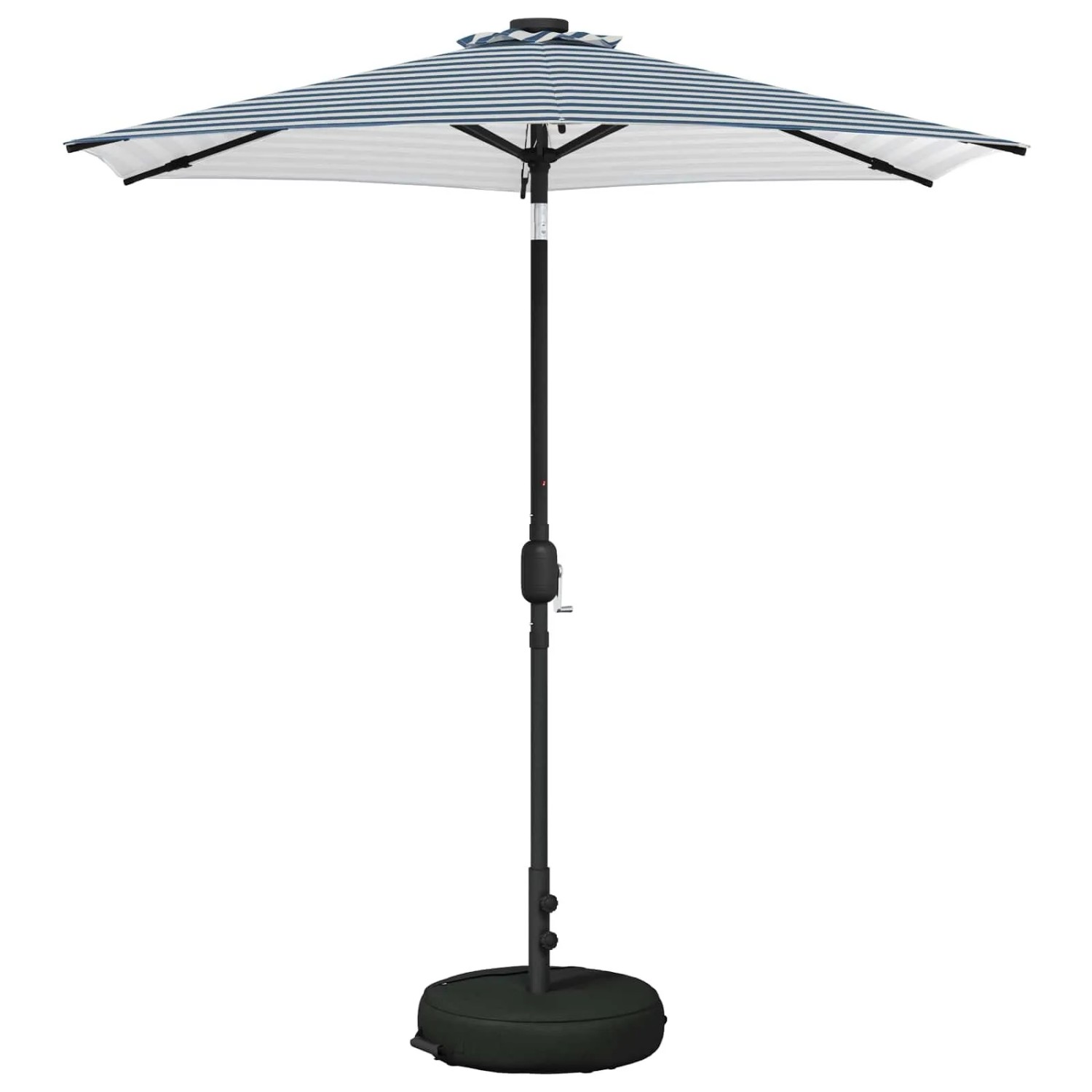 vidaXL Gartenparasol mit LED-Lichtern und Sockel 230 x 230 cm 42036257