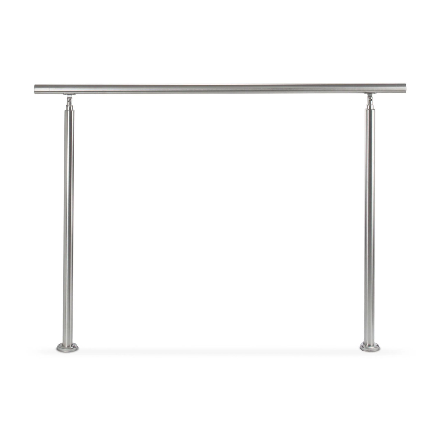 Relaxdays Treppengeländer Edelstahl 1,5 m 2 Pfosten 0 Querstangen 108 cm x 150 cm x 7,5 cm 7,4 kg