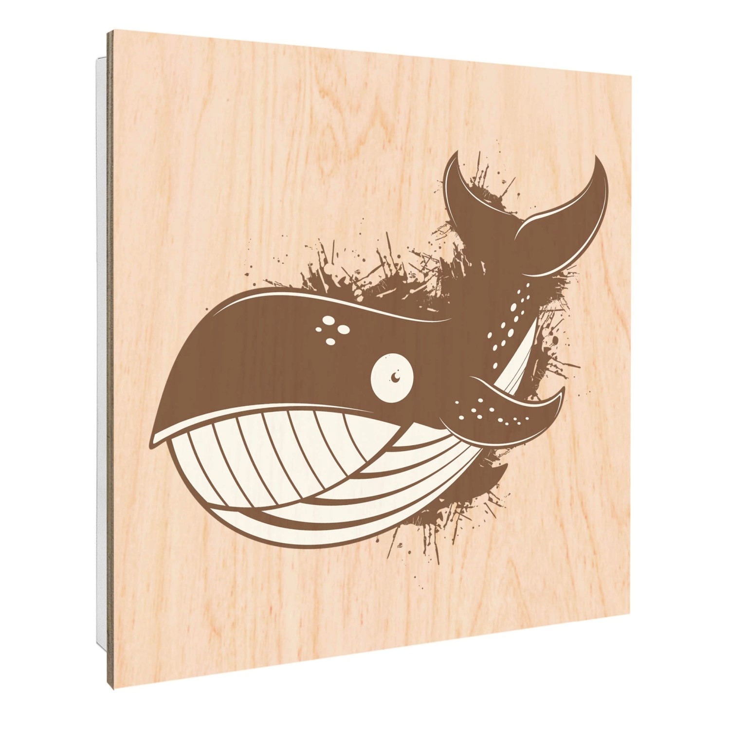 Banjado Großer Schlüsselbox Holz 30x30cm Weiß Scharnier Rechts 50 Haken Sch günstig online kaufen