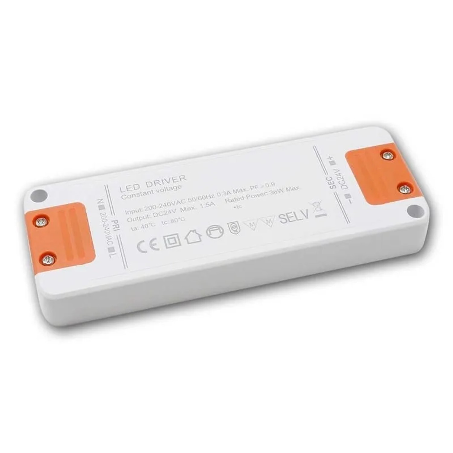 Design Light Flat-Slim LED Trafo 24V DC 36W IP20 18mm Hoch