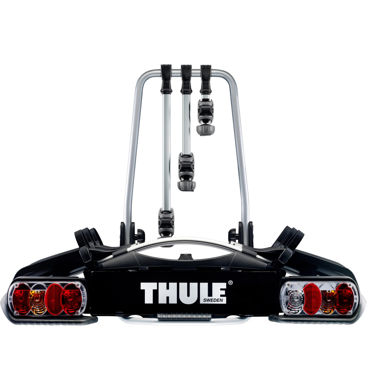 Thule EuroWay G2 Fahrradträger für Anhängerkupplung, Heckansicht.