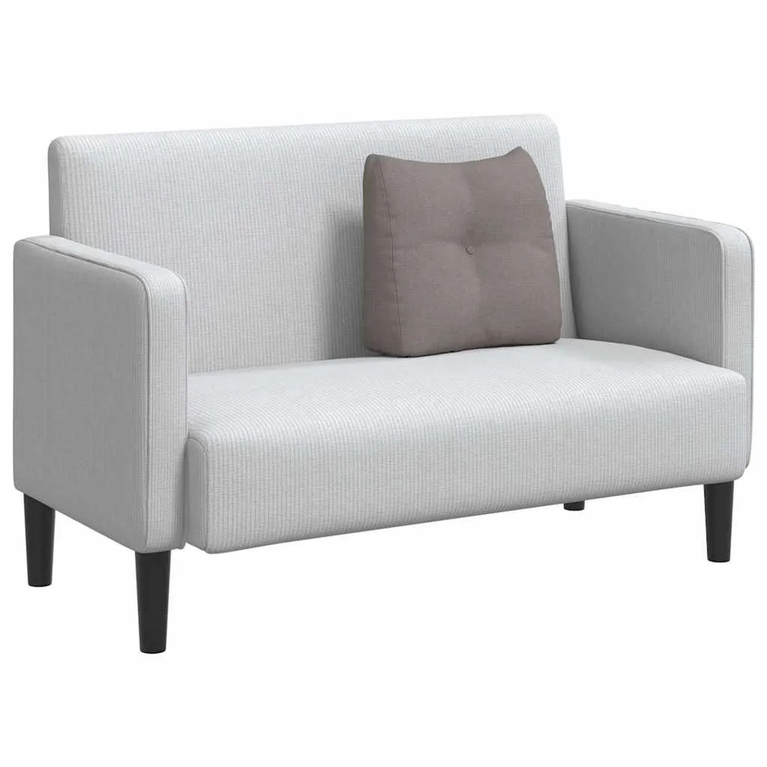 VidaXL Rückenkissen, taupe, 45x24x50cm, Stoffkissen für Sofa oder Sessel.