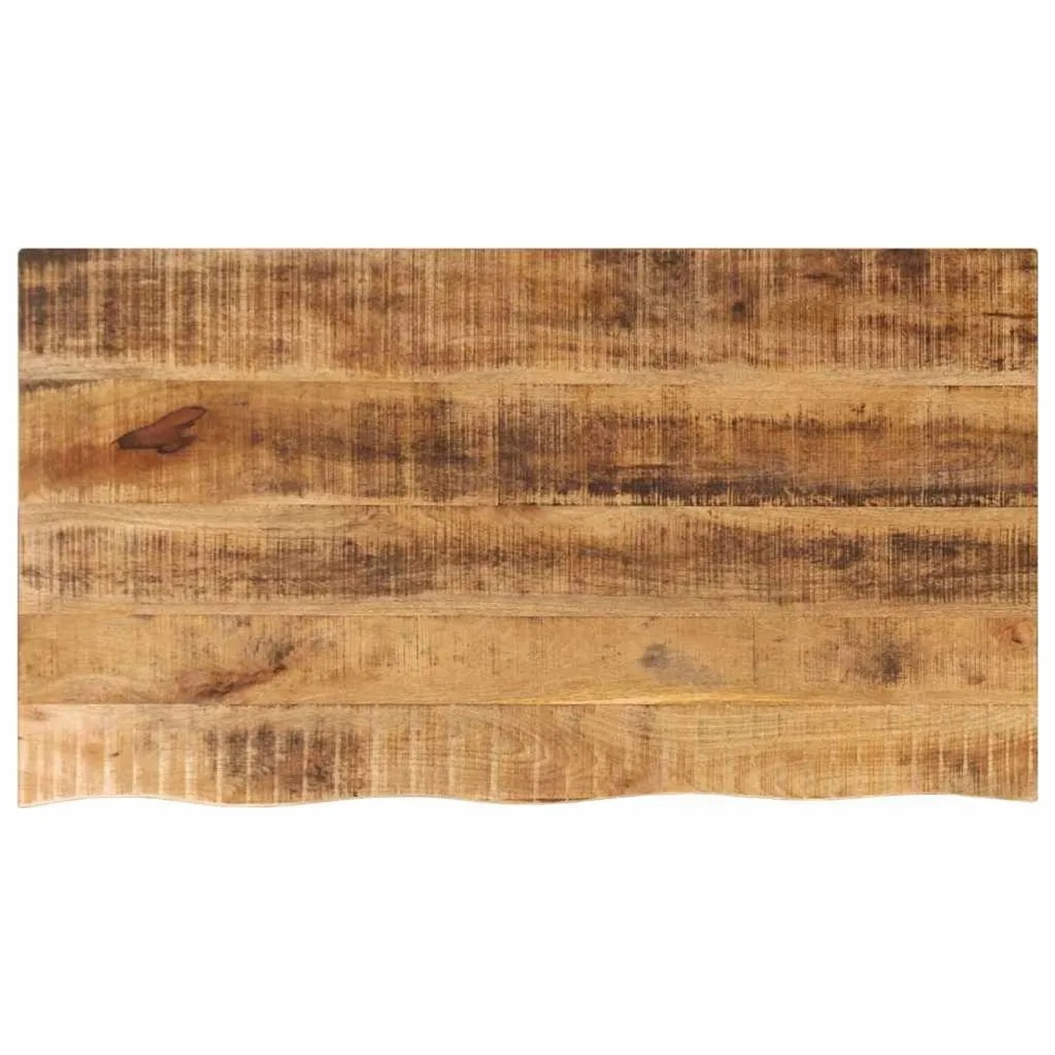 vidaXL Tischplatte 120x60x2,5 cm Baumkante Massivholz Raues Mangoholz 370360