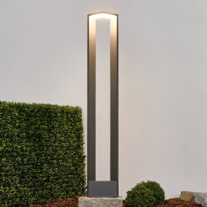 Lucande LED Außenleuchte Jeny 9619083 Spritzwassergeschützt Modern in Schwarz aus Aluminium 1-flammig