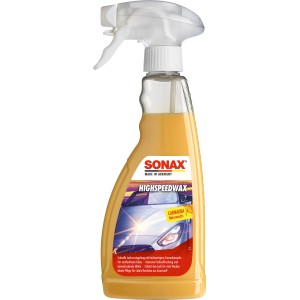 Sonax High Speed Wax für Autopflege: Lackversiegelung mit Carnaubawachs im Sprühflasche.