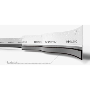 Densaband Schallschutz-Wannendichtband, 2,6 m, mit Zubehör für Duschen.