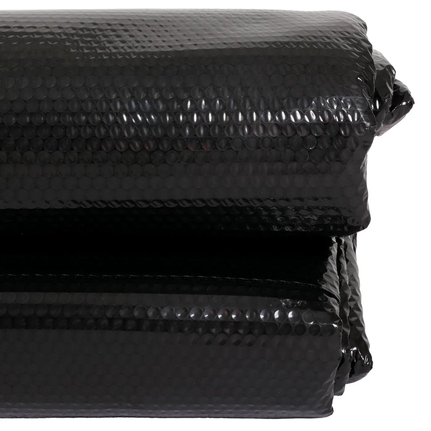 Schwarze MCW Pool Abdeckung, 400µm, rund, 3,66m. Solarplane aus Polyethylen.