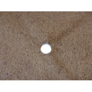 Kokosfaser Mulchscheibe, Ø 100 cm, Natur, zum Schutz von Pflanzen vor Frost und Unkraut.