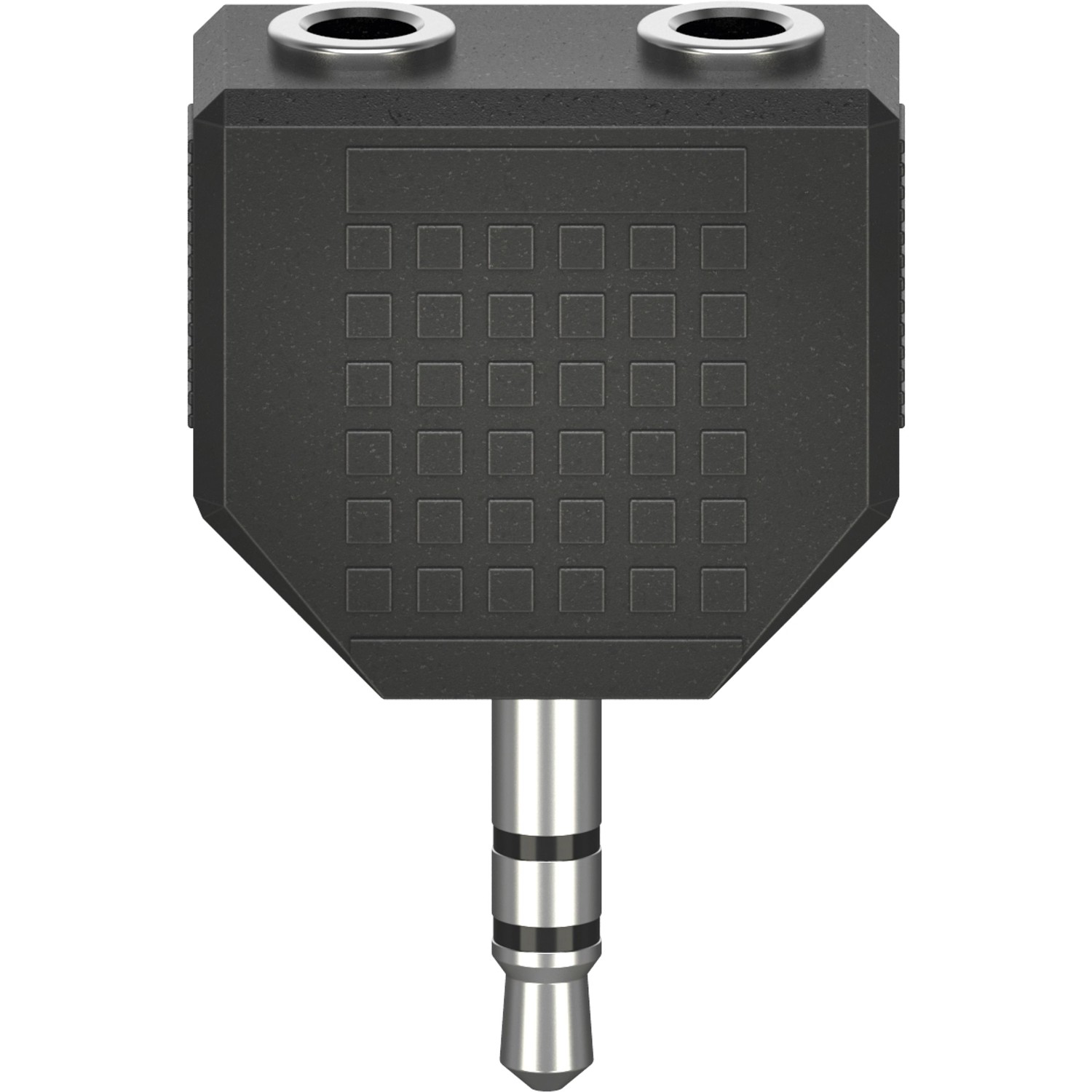 Hama Audio-Adapter 3,5 mm-Klinken-Stecker/2 3,5 mm-Klinken-Kupplung Schwarz