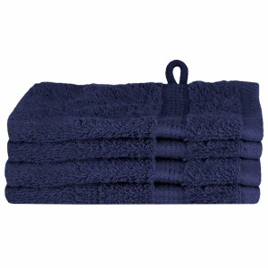 vidaXL Waschlappen SOLUND Marineblau Baumwolle 137249